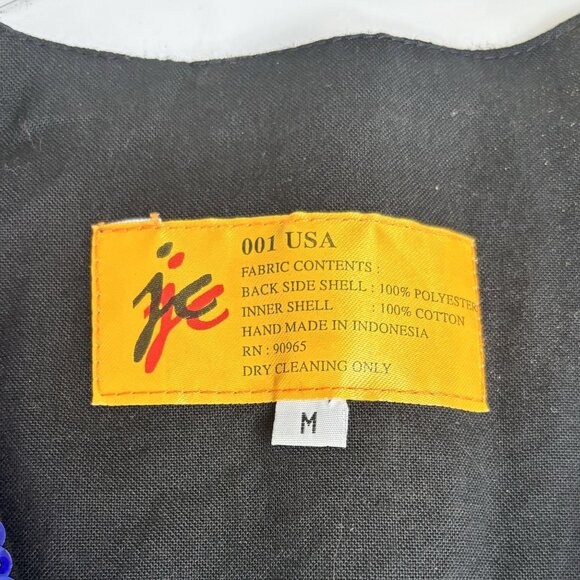 Sequined Texas Flag Vest - Bling Bold Red White Blue & Silver - Picture 9 of 9